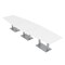 Skutchi Designs 45 in W, 165.75 in L, 29 in H, Engineered Wood Top, White HAR-HEX.IR-46x168-DOU-XD09 - alternate 1